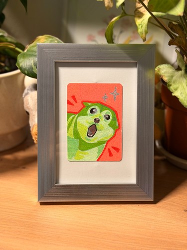 Aceo dog original ooak - aceo,