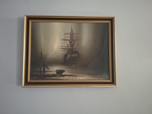 Barry hilton framed - framed, oil