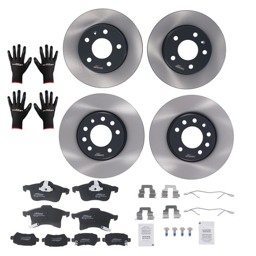 Front rear brake discs and - front,
