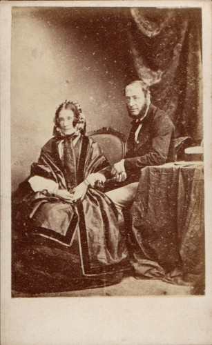 Unattributed cdv couple lady - unattributed,