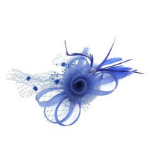 fascinator with veil on clip and headband