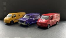 Vintage Die Cast Vans X 3 Corgi & Majorette AA Parcel force cadburys 
