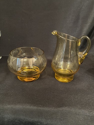 Vintage amber glass milk - vintage,