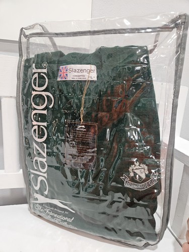 Vtg nos slazenger - green, v-neck