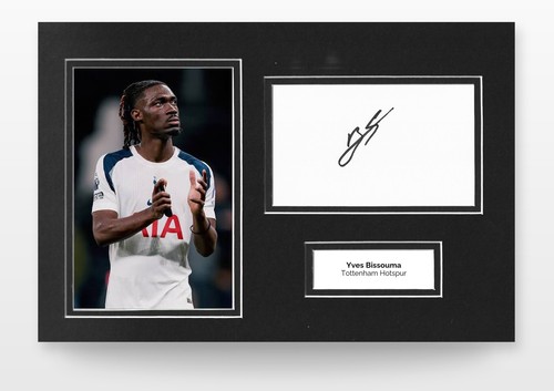 Yves bissouma signed 12x8 - yves,