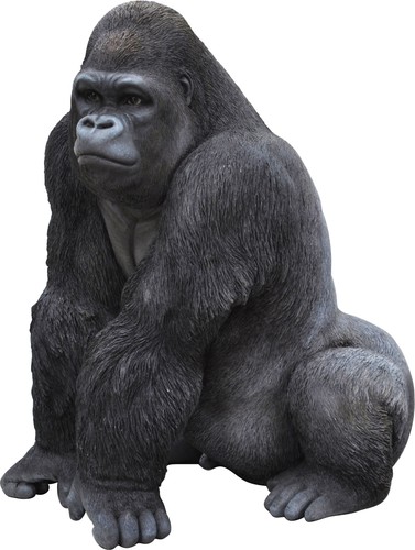 Gorilla sitting garden statue - gorilla,