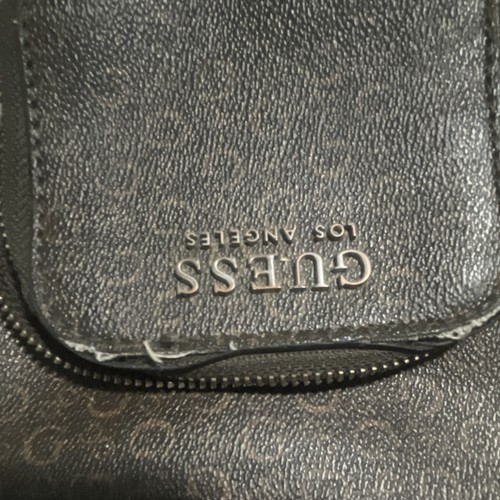 Guess brown logo print - print, small