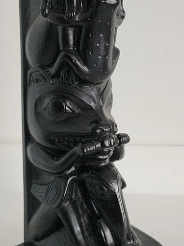Vintage haida totem pole - **vintage,
