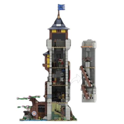 1127 pieces medieval tower - 1127,
