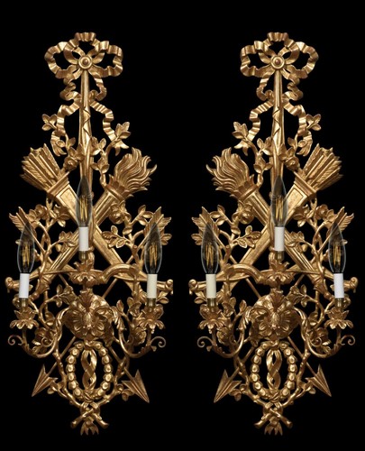 Large pair 19th - of,