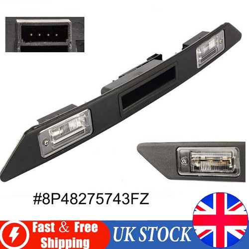 Boot handle number plate - boot, light