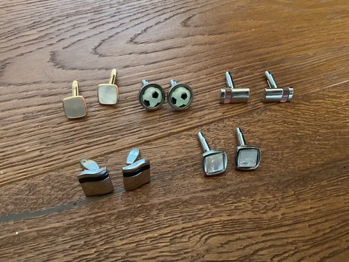 Sets cufflinks 4 silver - cufflinks,,