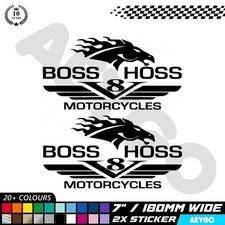 2x BOSS HOSS Vinyl Decal