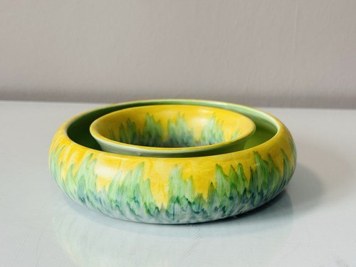 Vintage ceramic vase bowl - vintage,