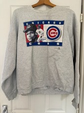 Vintage Y2K USA Chicago Cubs Baseball Sweatshirt 1999 - Grey - Preloved