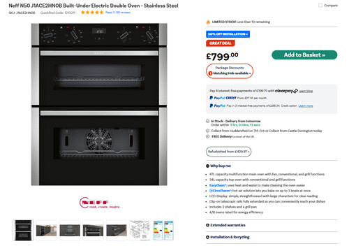 Neff double oven - neff,