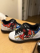 Heelys X2 Roller Shoes | "POW!" Comic Book Pop Art | Kids Twin Wheel, size 12