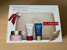 Clarins Multi-Active Gift Set Day Cream, Night Cream & Beauty Flash Balm BNIB