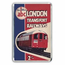ABC  LONDON UNDERGROUND  ART JUMBO FRIDGE MAGNET  for your Model Railway room