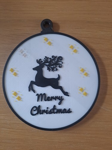 Hanging round christmas - round,