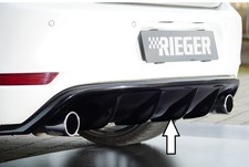 VW Golf MK6 GTi  RIEGER Rear Bumper Insert / Diffuser  - Gloss Black