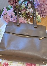 Modalu London large leather handbag / tote bag in what I'm calling Army brown 