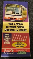 First Provincial Bus Timetable. Routes 40, 41. 2000. TA