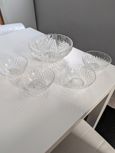 Large vintage crystal - crystal, bowl