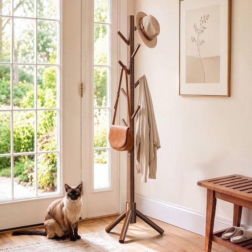 Amada solid wooden coat - wooden,