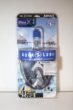 Aqua Lung Full Face Snorkel Mask Adult Silicone Diving Swimming Scuba Gear