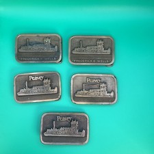 Lot 5ea vtg solid brass - 5ea,