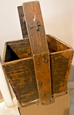 chinese  old vintage wooden rice bucket / well water/ planter / pot -55x34x34