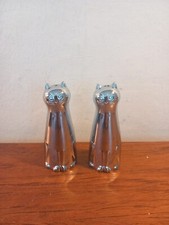 SILVERTONE METAL CAT SALT AND