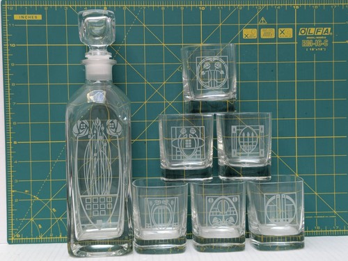 Set crystal decanter - of,