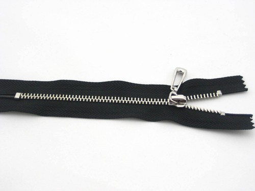 Metal closed zips dress - closed,