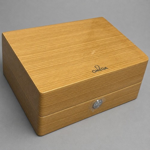 Omega wooden watch box - watch,