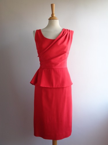 Kaliko red peplum dress - peplum,