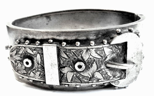 Victorian buckle belt wide - or,