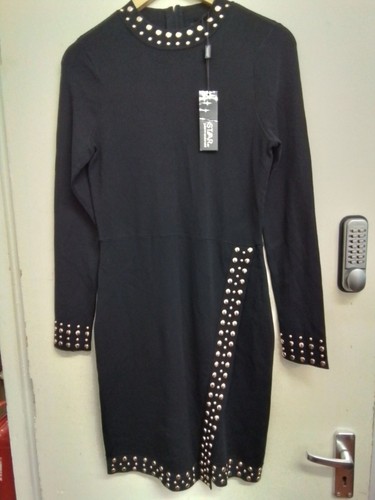 Debenhams black studded knit - debenhams,