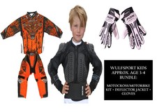 Kids orange motocross