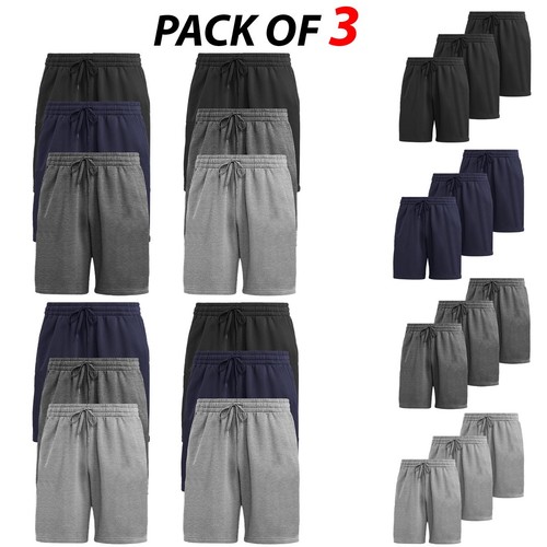 Mens fleece shorts pack - mens,