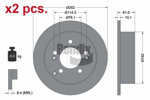 Pcs rear brake - pcs,