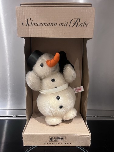 Steiff snowman with raven - steiff,