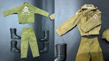 Vintage PALITOY Action Man Figure UNIFORMS - ‘Mine Clearing’, boots,helmet