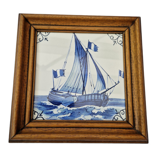 Framed royal mosa tile frisian - royal,