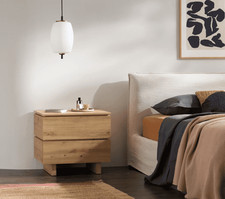 Stylish 2 Drawer Nightstand