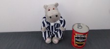 Silent Night  Hippo Soft Toy Plush rare vintage  Blue Striped Pyjamas 48cm
