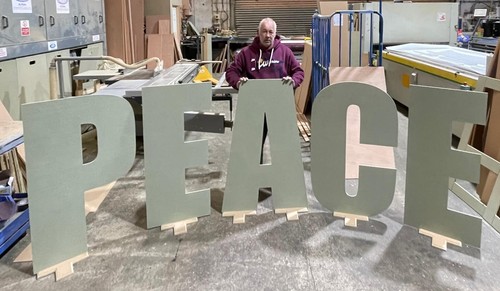 Huge giant wood letters - giant,