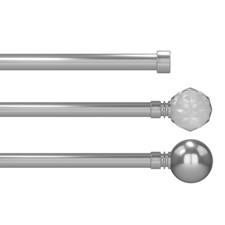 CURTAIN POLES EXTENDABLE METAL