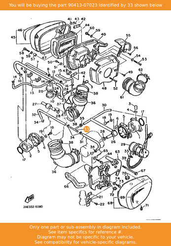 Yamaha way 90413 - 90413-07023, oem